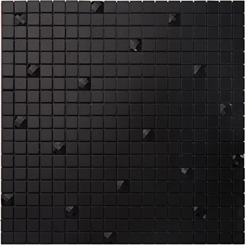 30x30cm Schwarz Selbstklebende Aluminium Kunststoff Panel Fliesen Cover