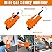 AUTODECO Car Roadside Emergency Kit, Car Safety Kit Portable Car Kits for Emergency with Jumper Cable, Safety Hammer, Orange