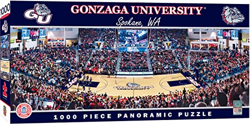 MasterPieces 1000 Piece Sports Jigsaw Puzzle - NCAA Gonzaga Bulldogs Basketball Panoramic - 13"x39"