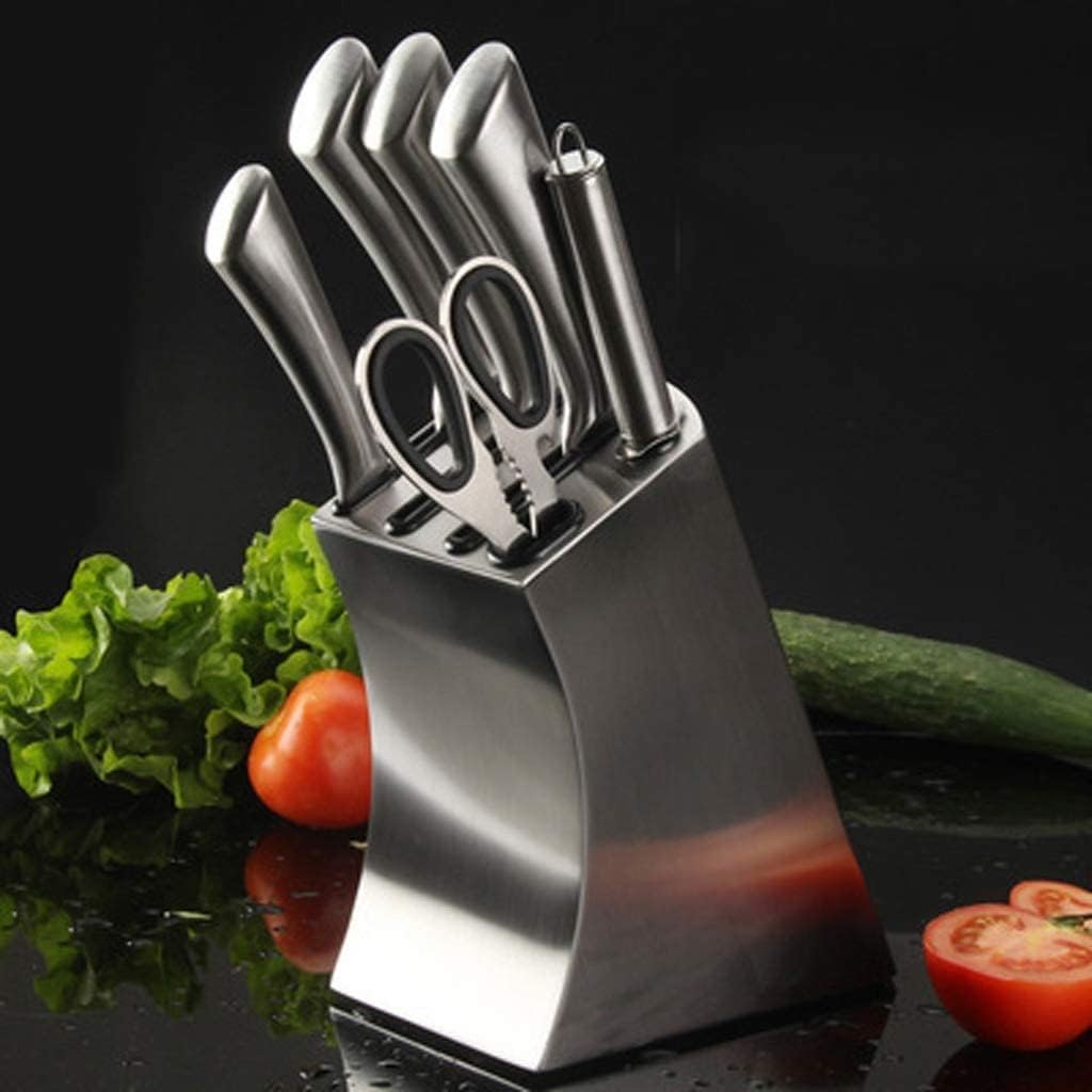 Knife Block Storage Stand Kitchen,Only Selling Cutter Holder,Stainless Steel Durable Portable Knives Shelf Rack Tool Accessories