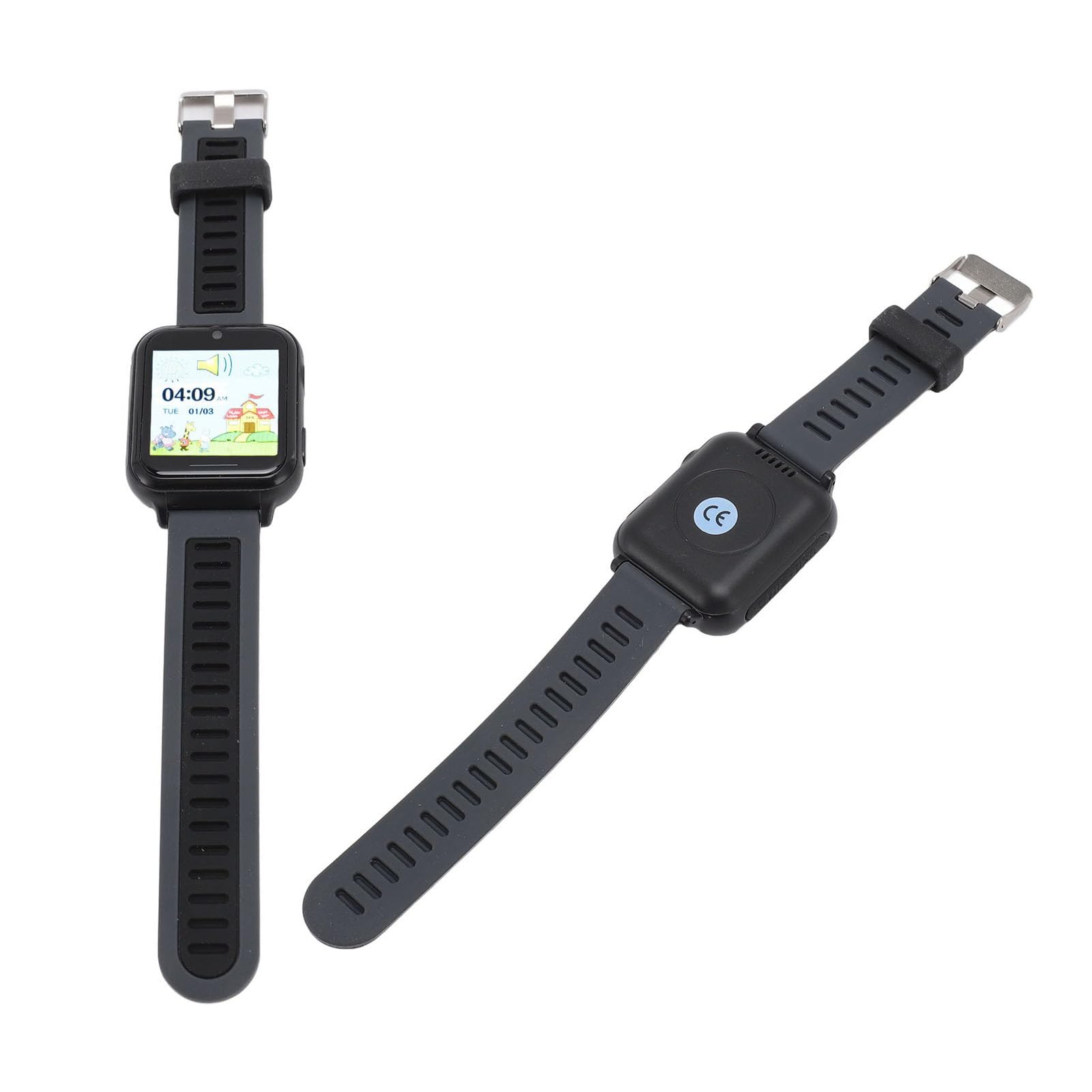 Reloj Multiusos, Pantalla Táctil a Color IPS, Batería de 400 MAh, IP67, Resistente Al Agua, 14 Juegos, Reloj Inteligente para Niños de 4 a 12 Años para Uso en el Hogar y la