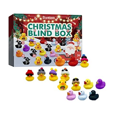 FGFG Advent Calendar 2022 - Rubber Ducks Creative Christmas Gifts, Toy Advent Calendar 2022 for Kids, Christmas Surprise Gift Advent Calendar, Doll Toys, Bath Toys Cover