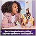 Unicorn Academy, Cinder with 2 Riding Accessories, 11”, Compatible with Valentina, Dolls & Unicorn Toys, Gifts & Stocking Stuffers for Girls Ages 4 and up