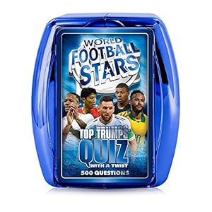 Top Trumps Soccer Trivia Game: Quiz Games – Trivia Quiz – Kids Games – Great Travel Games and Road Trip Games – Trivia Outdoor Games- Family Games for Kids and Adults 2+ Players