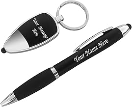 DEEP PRINT MART LED Pen & Keychain Gift Set | Customized Name Engraved | Premium Box Packing | Gift for Him/Her, Friends & Loved Ones | Stylish Combo for Special Occasions