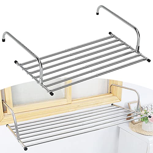 Séchoir à linge inox durable et pliable au design contemporain