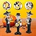 SHAIDOJIO Day of The Dead Figurines Decoration,Skeleton Statues Mariachi Band Halloween Decor, Dia de Los Muertos Skull Decorations, Realistic Musician Ornament, Party Indoor Decor (5.5In, 3PCS)
