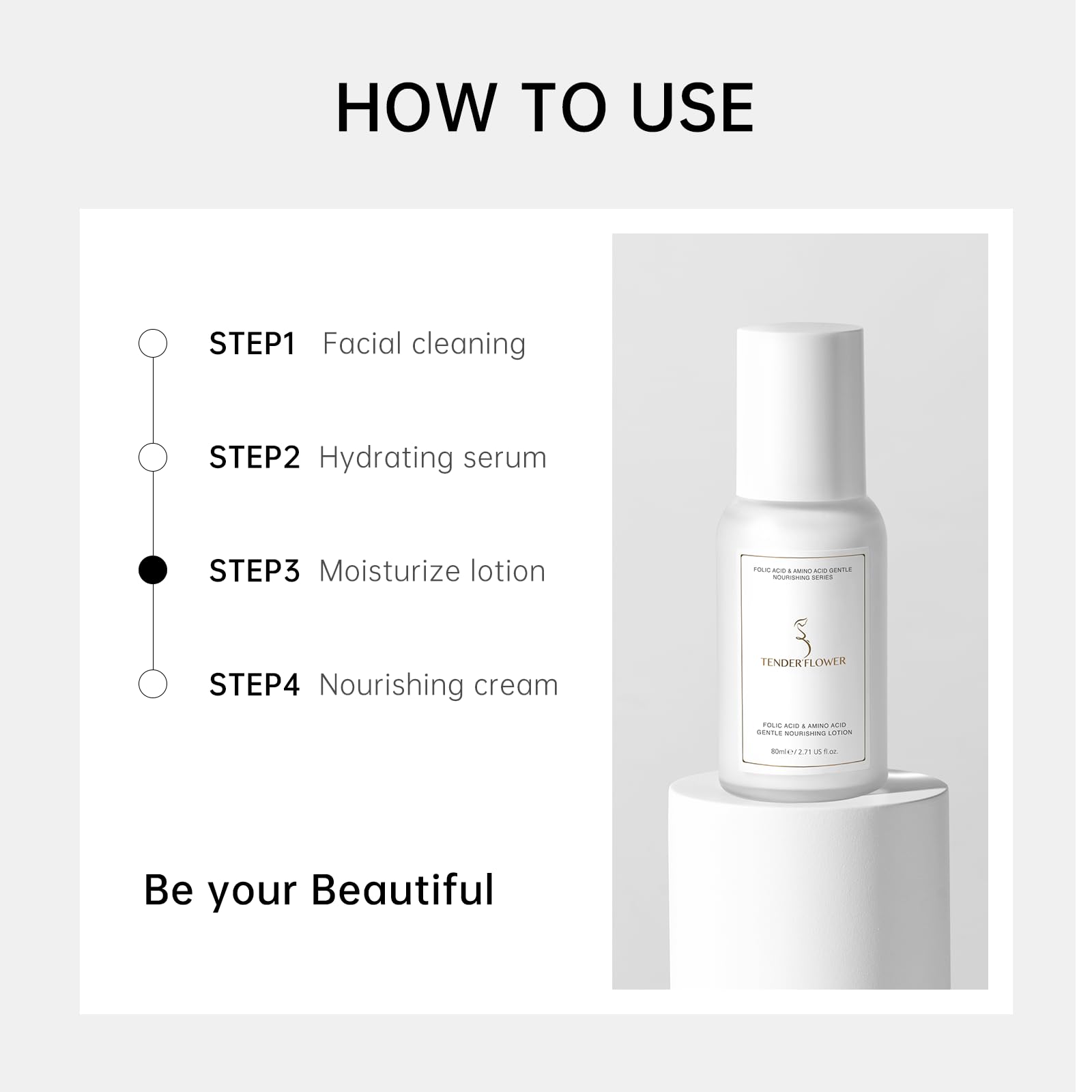 Amazon.com : TENDER'FLOWER FOLIC ACID & AMINO ACID GENTLE NOURISHING LOTION HYORATE AND MOISTURIZE FOR DRY AND SENSITIVE SKIN, 2.7fl oz (Pack of 1) : Beauty & Personal Care Amazon.com : TENDER'FLOWER FOLIC ACID & AMINO ACID GENTLE NOURISHING LOTION HYORATE AND MOISTURIZE FOR DRY AND SENSITIVE SKIN, 2.7fl oz (Pack of 1) : Beauty & Personal Care