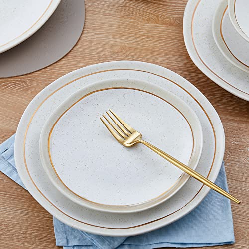 Stone Lain Clara 32-Piece Dinnerware Set Porcelain, White #TOP6