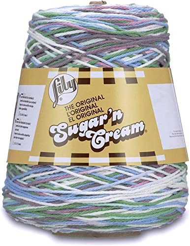 Image of Lily Sugar N Cream Cones Freshly Pressed Yarn - 1 Pack of 14oz /400g - Cotton - #4 Medium - 706 Yards - Knitting /Crochet