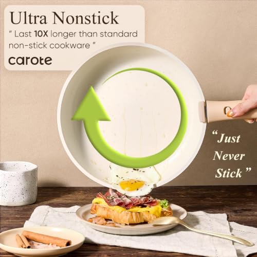 Image of CAROTE 21pcs Pots and Pans Set Non Stick, Cookware Set Detachable Handle