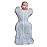 Love to Dream Swaddle Up Original, Arms Up Position, Light and Ultra Breathable Cotton - Wearable Blanket - 1.0 TOG - (20-24C) Ideal for Moderate Temps (Twinkle Powder Blue, Newborn, 2.2-3.8kg)