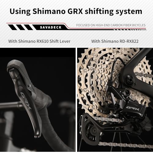 SAVADECK T800 Carbon Gravel Bike, with Shimano GRX610