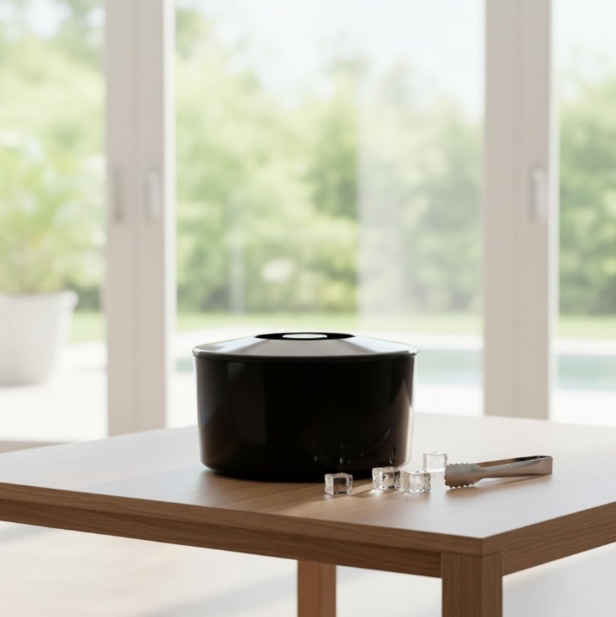 Eiswürfelbehälter, 10 Liter, 3-teilig, Eisbehälter, schwarz, Icebox, Bar, Party & Event NEU