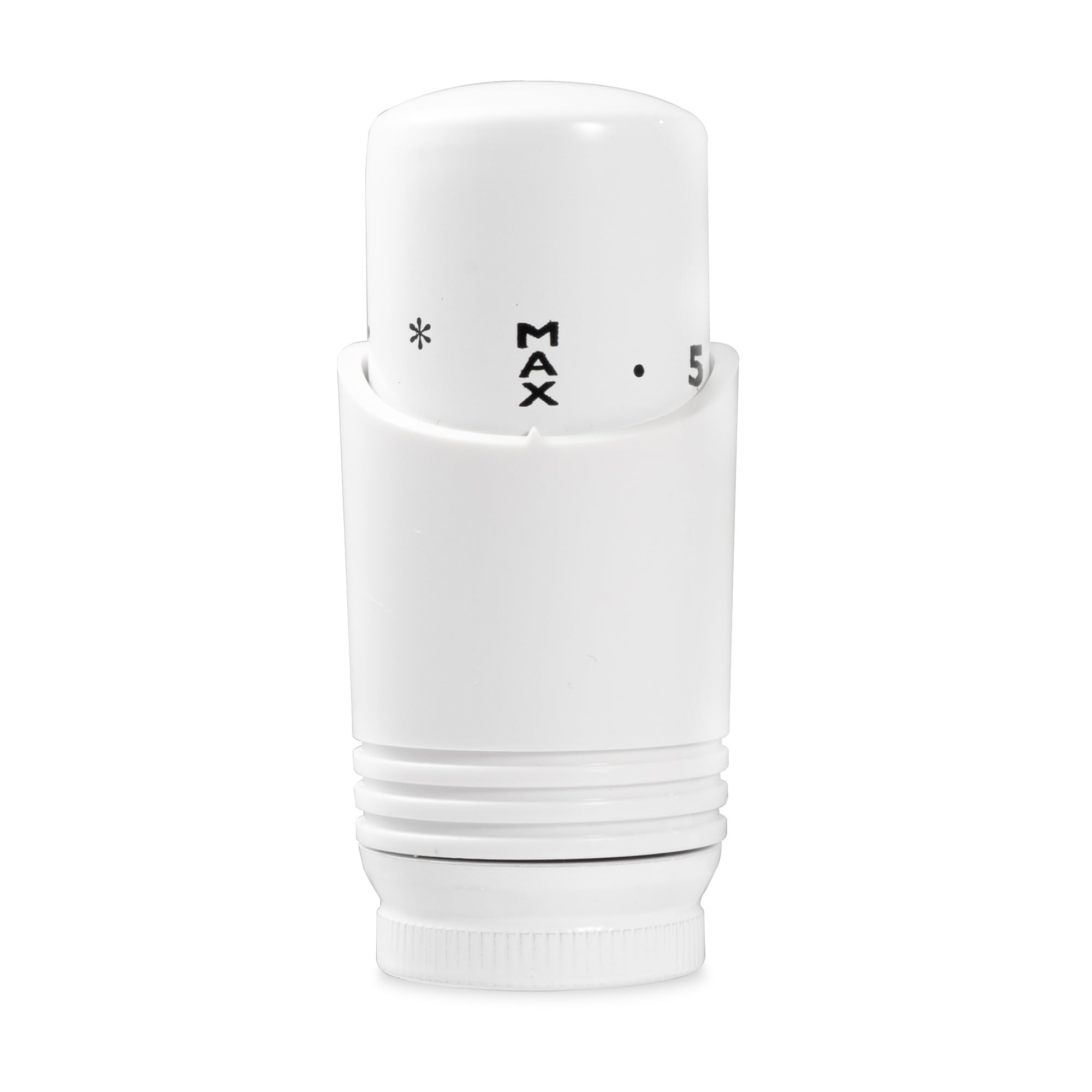 VANCOCO M30x1.5 Glossy White TRV Head Radiator Valve Thermostatic Radiator Valve, Thermostatic Valve Head