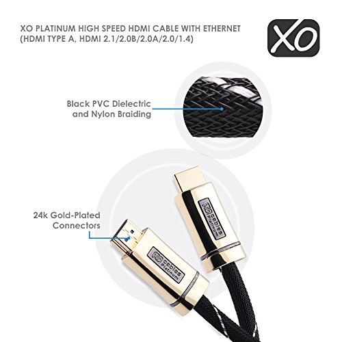 XO Platinum 4m, HDMI Cable 2.0 18Gbps 4 K Ultra HD High Speed HDMI Cable Compatible with Apple Fire TV, TV, Xbox, PlayStation - Image 4