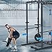 ULTRA FUEGO Power Cage, Multi-Functional Power Rack with J-Hooks, Dip Handles, Landmine Attachment and Optional Cable Pulley System for Home Gym (Power Cage with Pulley System)