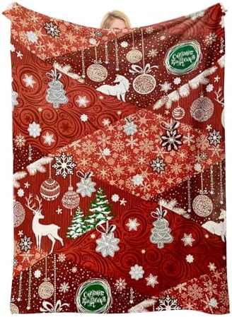 Christmas Blanket for Adults/Women/Boys/Kids, Holiday Fleece Throw Blanket for Couch/Sofa, Holiday Decor, Christmas Decorations/Gifts 40