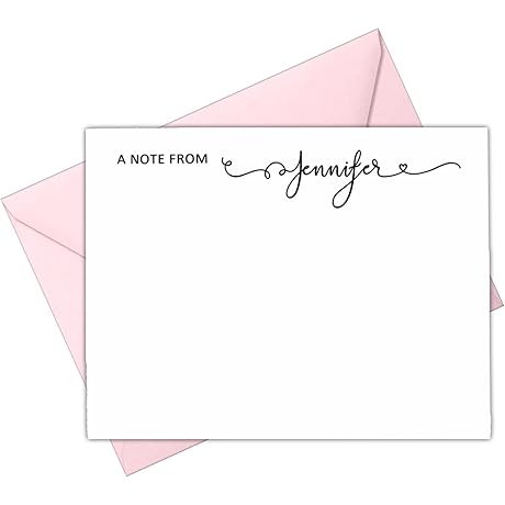 Personalized Note Cards with Free Shipping