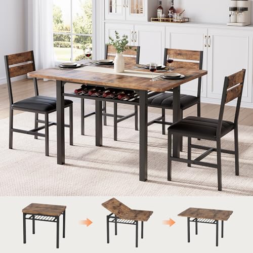 MapleGrace Extendable Kitchen Table Set