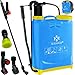 Produktbild Kesser® - Drucksprüher Pflanzensprüher Rückenspritze 4 Düsen 16 Liter 1-3 Bar Ergonomisch gefromte Rückenpartie Pumpenhebel tragbarer Pumpsprüher Druckentlastungsventil 125 cm PVC Schlauch Blau