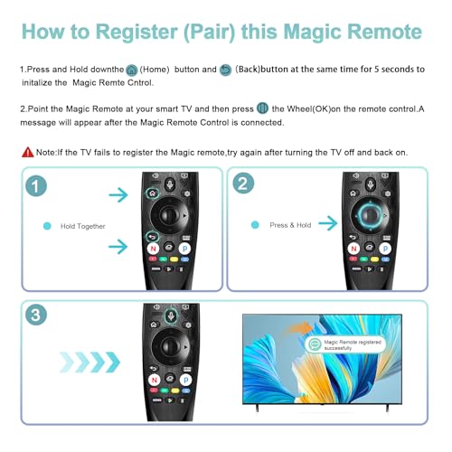 Image of ExploreHome Replacement for LG-Voice-Magic-Remote-Control for LG-Smart-TVs,for LG OLED UHD QNED NanoCell 4K 8K Models,for LG AN-MR20GA AN-MR19BA AKB75855501 Remote with Voice and Pointer Function