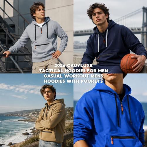 Zip Tactical Hoodie Mens Big and Tall Fleece Outdoor Hooded Sweatshirt - image 7