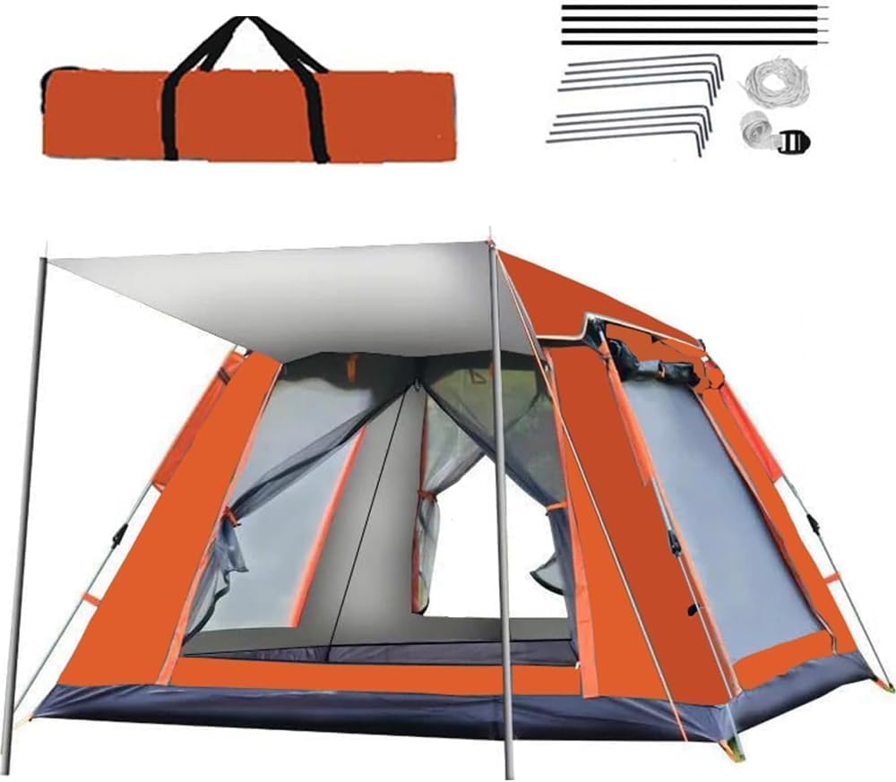 Pop Up Tent-Instant tents for camping 5-8 person, Lightweight Waterproof Outdoor Dome Canopy Pop Up Tent for Adults & Kids, Instant Setup (265x265x190cm)