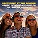 Solar Eclipse Glasses AAS Approved 2024, (10 Pack) CE and ISO Certified Eclipse Observation Glasses, Safe Shades for Direct Sun Viewing, Bonus Smartphone Photo Filter Lens, American Flag Design