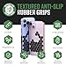 Dragon Grips Black Rubber Grip Tape - 84 Precut Hex Griptape Stickers (Pack of 1), Non-Slip Adhesive for Cell Phones, Controllers, Guns, and Mouse Grip Tape, Rubberized Durable Texture, Made in USA