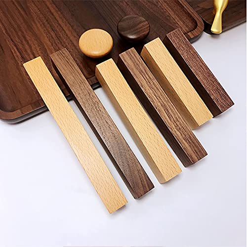 Poignée de porte de placard solide en bois boutons de commode