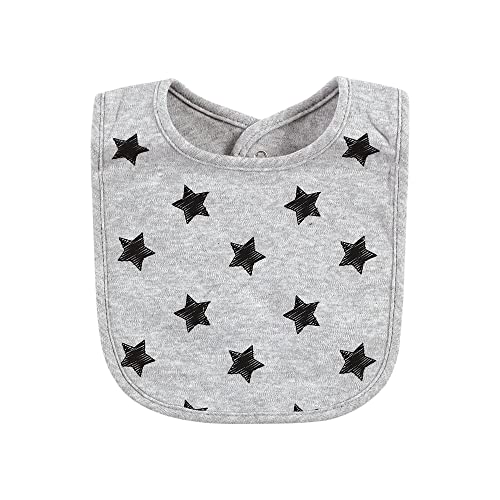 Image of Hudson Baby Unisex Baby Cotton Bibs, Mom Dad Moon And Back, One Size
