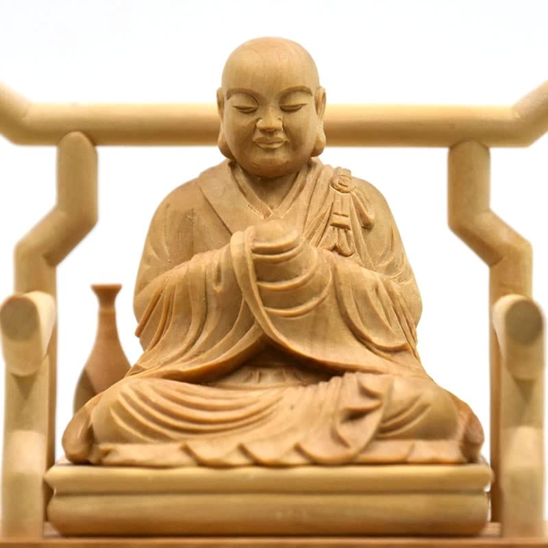 Amazon.co.jp: 海宇工芸(kaiu art) 木彫り仏像 【興教大師（覚鑁上人