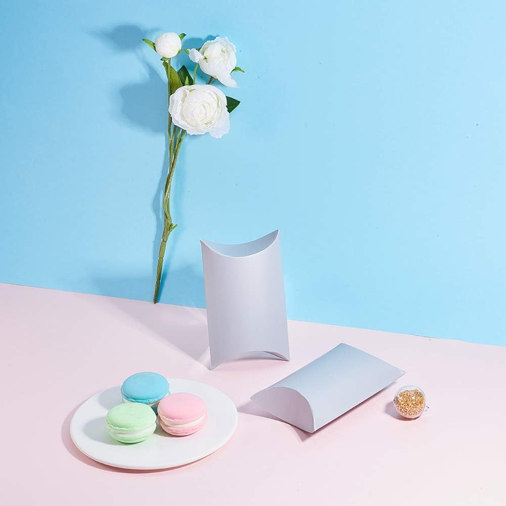 🛒 Crazy Deals BENECREAT 100PCS 5 x 3x1.3 Silver Kraft Paper Pillow Box Candy Favor Gift Box for Wedding Bridal Shower Birthday Party Supplies Featured Product BENECREAT 100PCS 5 x 3x1.3 Silver Kraft Paper Pillow Box Candy Favor Gift Box for Wedding Bridal Shower Birthday Party Supplies