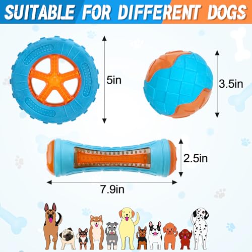 MEWTOGO 3 piezas juguetes flotantes para perros TPR miniatura 7
