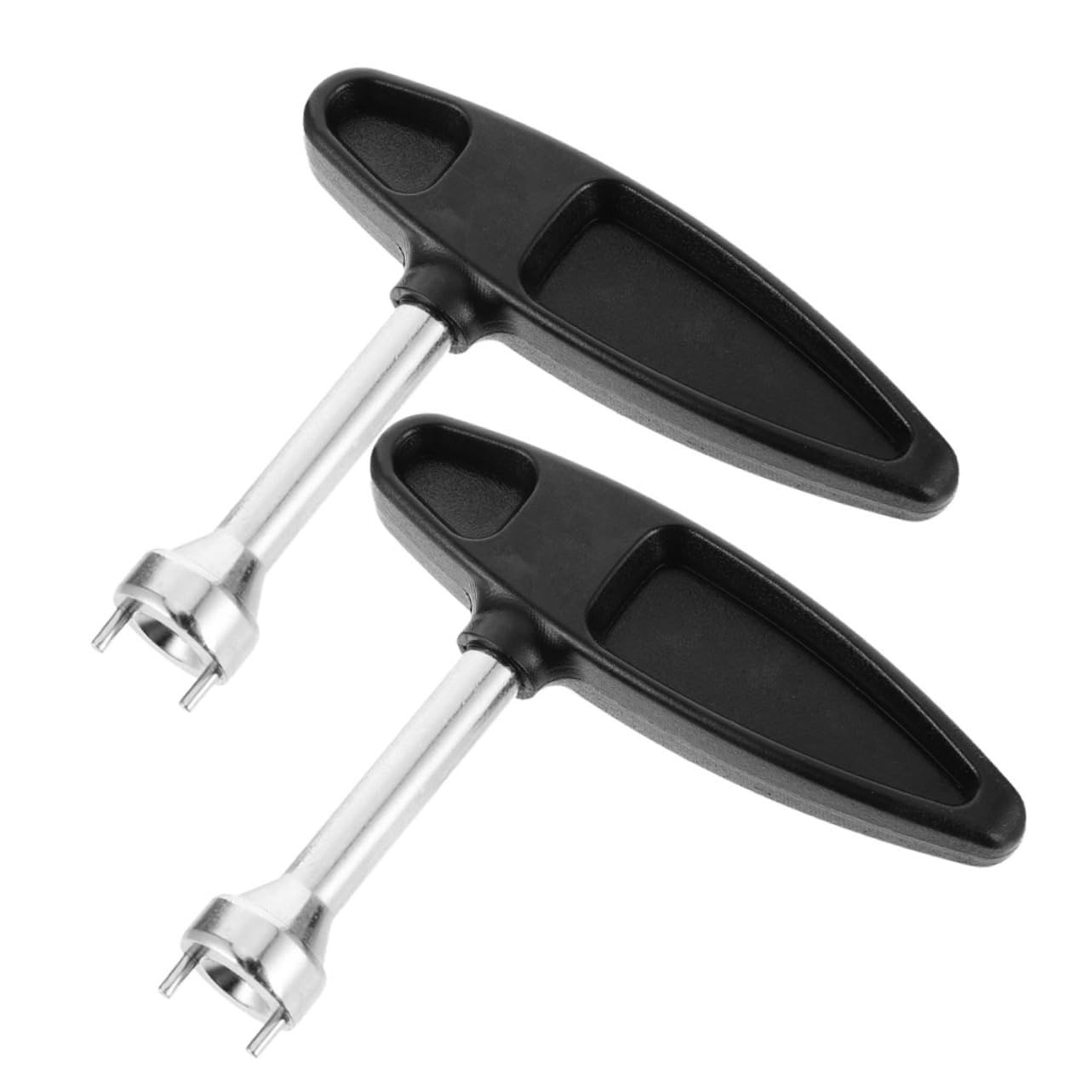 balacoo Golfs Shoe Spike Wrench Set 2pcs T-shaped Remover Tool for Golf Shoes Easy to Change Spikes Anytime Anywhere