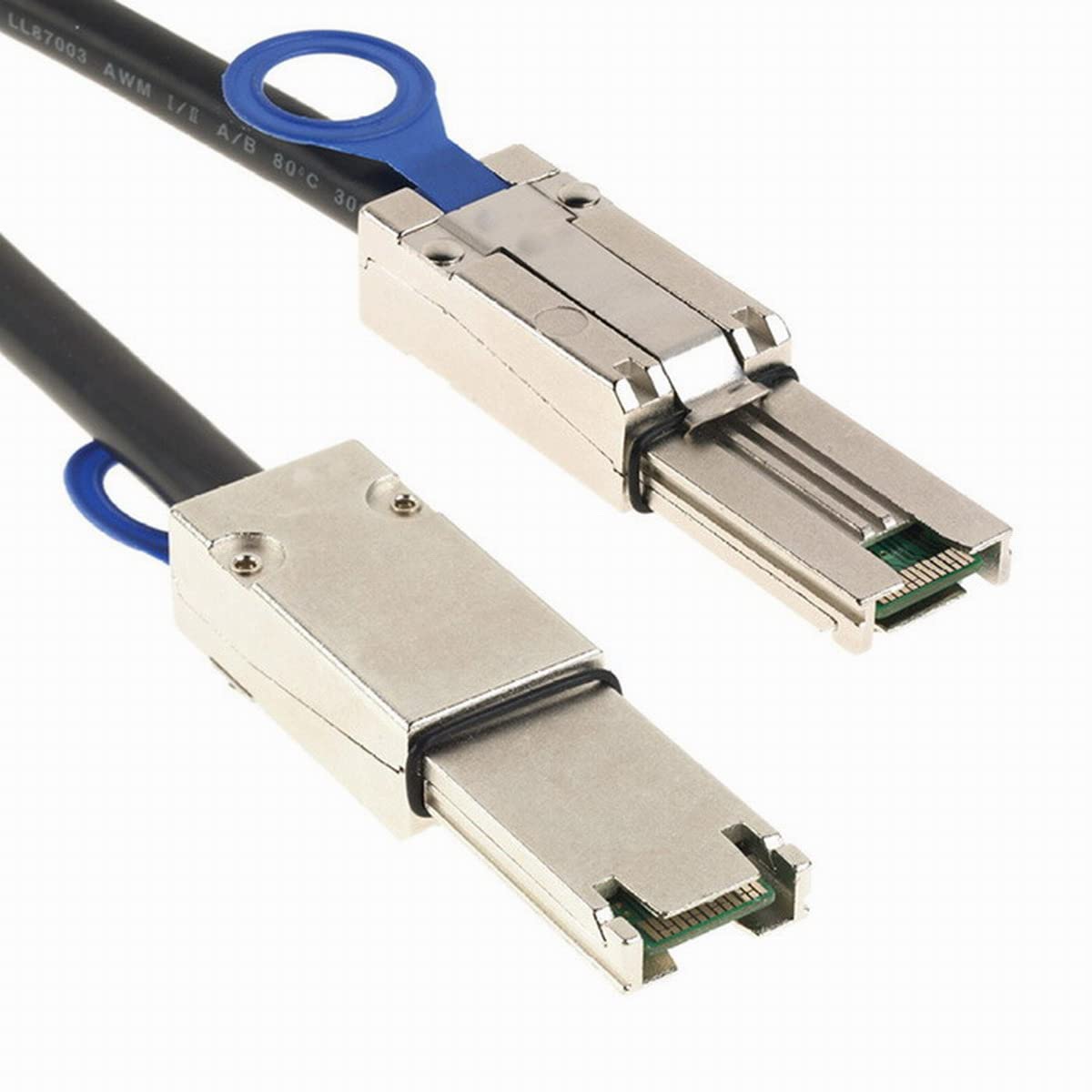 chenyang Câble SFF-8088 vers SFF-8088, câble d'extension externe Mini SAS SFF-8088 26 broches 4 voies pour disque de données RAID multivoies 6 Gbit/s