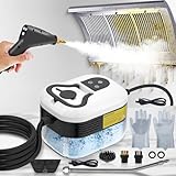 2500W Steam Cleaner for Home & Car, 15s Heat-Up Handheld Steamer for Cleaning,...