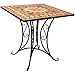 Produktbild Massiver Mosaik Gartentisch Mosaiktisch 70x70cm Beistelltisch Steintisch