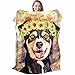D-Story Custom Pet Portrait Blankets, Personalized Dog Faces Gift Blanket, Customized Blankets with Photos for Dog Cat Pet Lover, Funny Pet Gifts