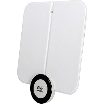 One For All Ultra Flat Amplified Indoor Digital TV Aerial, White