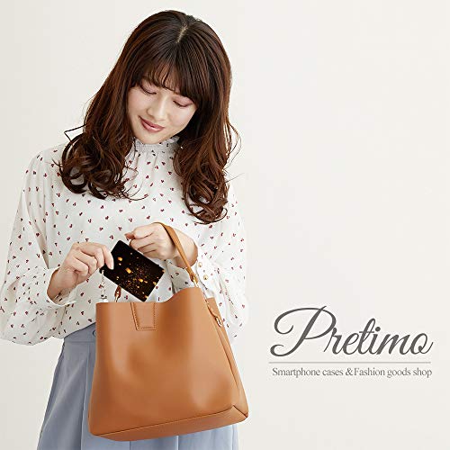 Pretimo] パスケース 1ポケット リール付き 空 スカイ クリアポケット