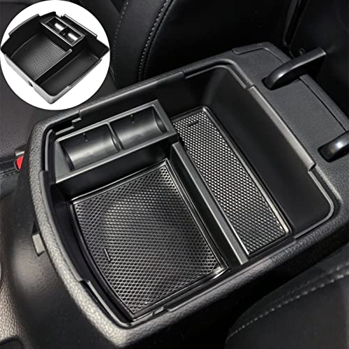 TACORBO Center Console Organizer Compatible with KIA Seltos 2020 2021 2022 2023 2024 Accessories Armrest Glove Box Secondary Storage, ABS Materials Insert Tray,Black