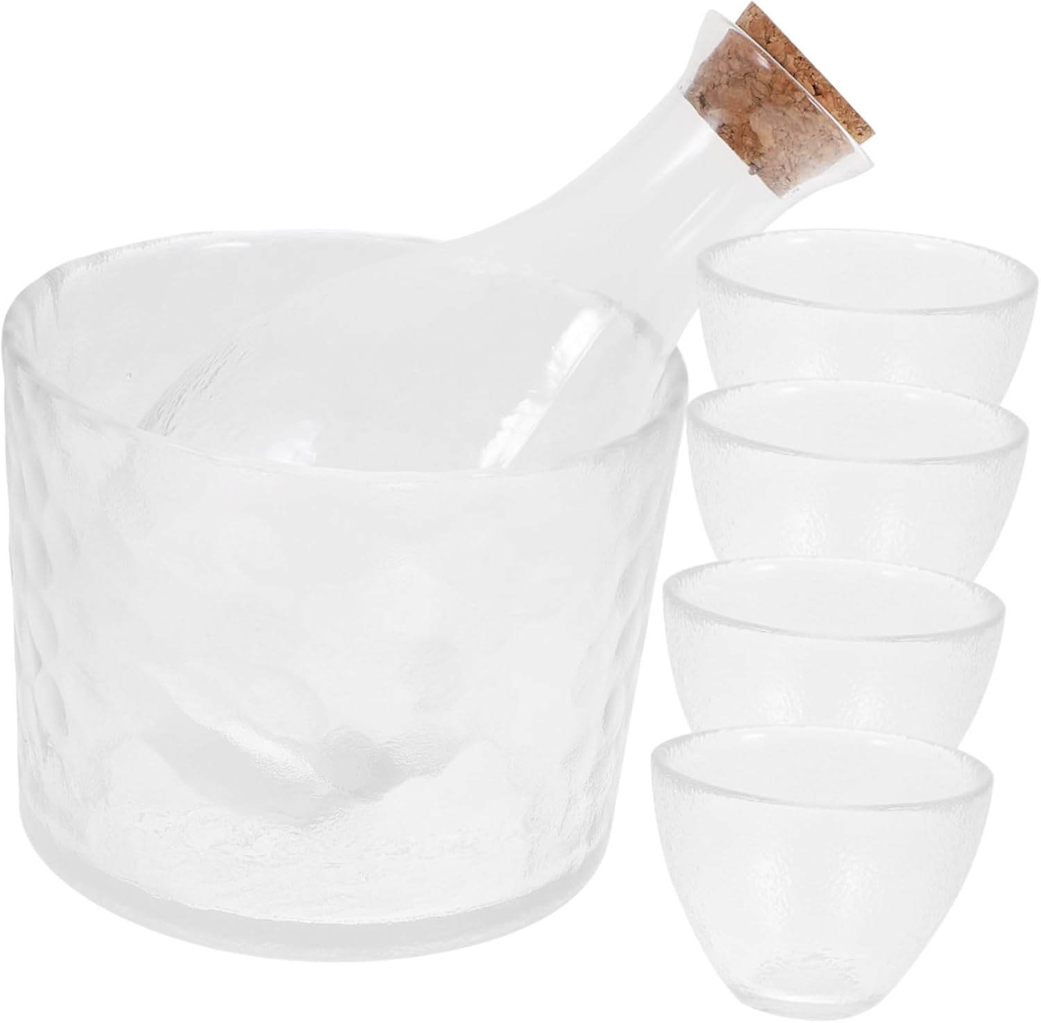 Sake Glasses Cherry Blossoms Wine Dispenser Japanese Sake Pot Storage Cup Drinkware for Home