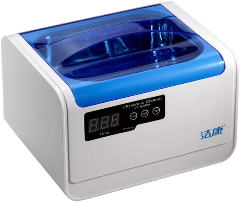 22250000 mm Ultra Cleaning Machine 304 Stainless Steel Liner ABS Shell Small Household Contact Lens Watch Jewelry Glasses Braces Jewelry Cleaning Machine Sky Blue