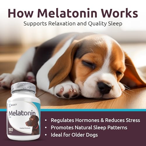 image for K9 Select Melatonin for Dogs - Calming Aid Tasty Dog Supplement - Help