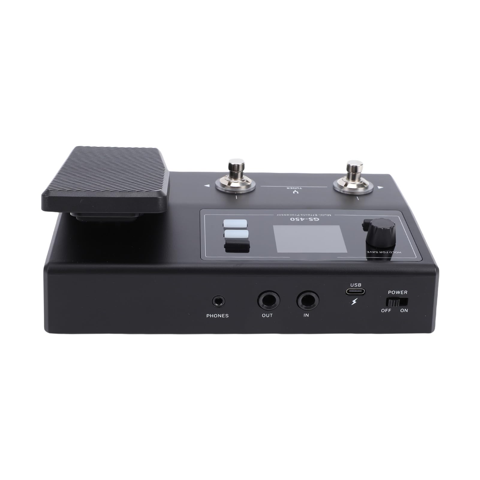 RiToEasysports Pedal de Efectos de Guitarra, Procesador Multiefectos con Sonido de 24 Bits, 8 Módulos, 100 Preajustes, Batería Incorporada, Pantalla LCD, para Guitarra Eléctrica, Pedaleras