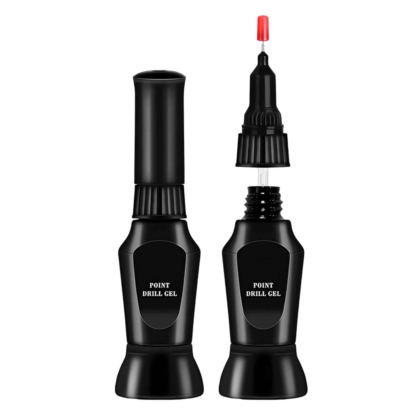 2 Piezas Pegamento de Diamantes de Imitación para Uñas, Gel UV Adhesivo para Manicura, Pegamento Joyas Uñas para Pedrería con Punta de Pincel para Salones de Uñas Entusiastas del Bricolaje, 10ml