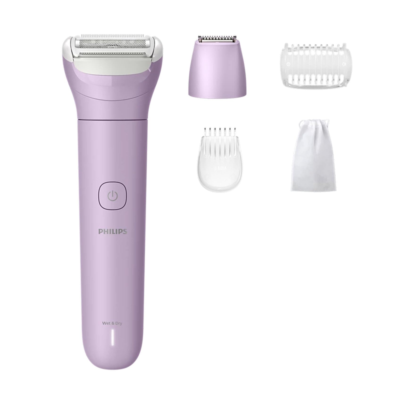 Philips Lady Shaver Series 6000 Cordless, Wet & Dry, For legs, body & bikini,80Min runtime,SB-A Charging- BRL138/00