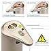 LPOLER Automatic Soap Dispenser, 280ML Touchless Stainless Steel Soap Dispenser,IR Infrared Motion Sensor Hand Free Dish Soap Kitchen Sink Bathroom. (gold)